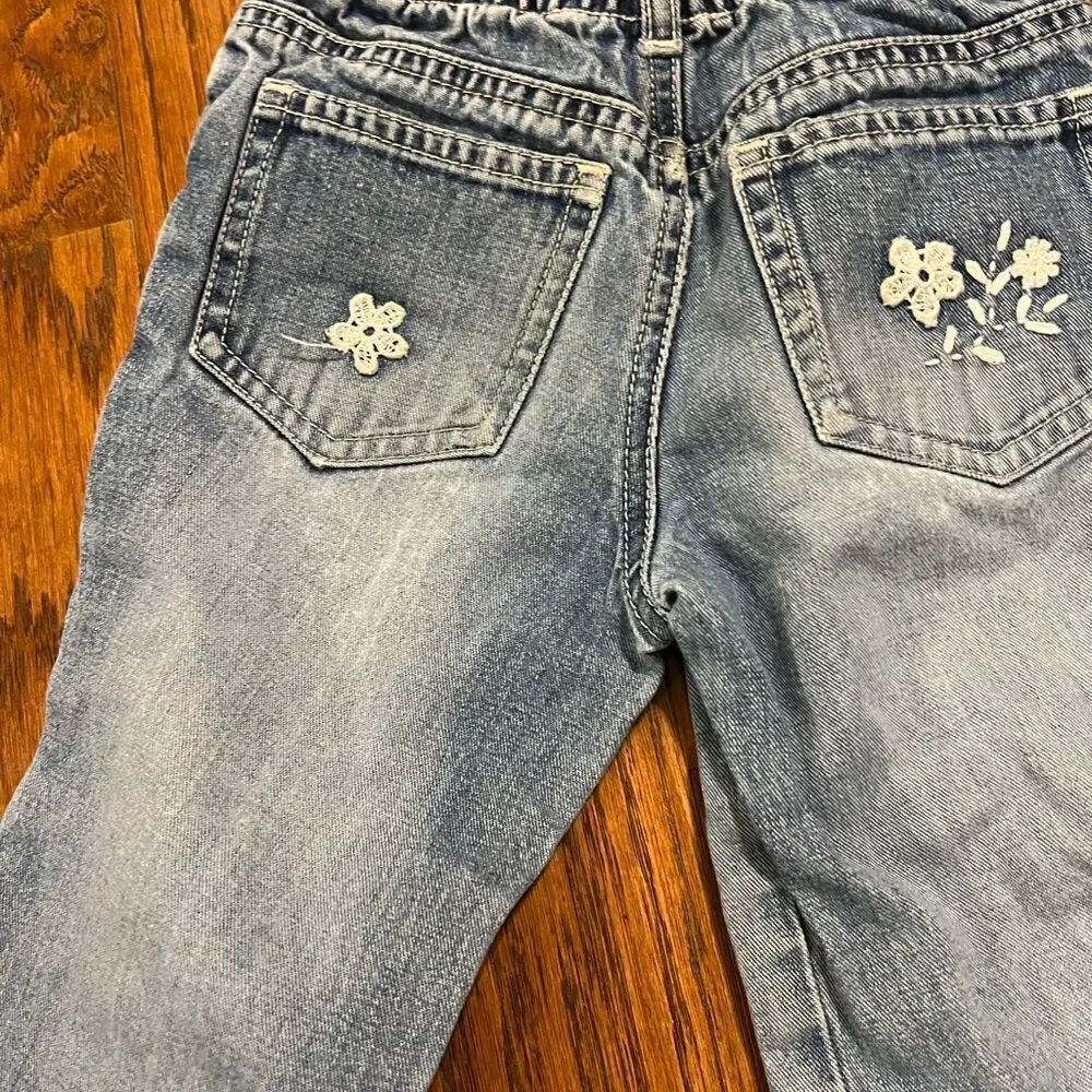 Old Navy girls embroidered jeans size 3T